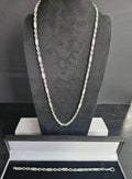 Miniature Stars and Bars Necklace & Bracelet Set