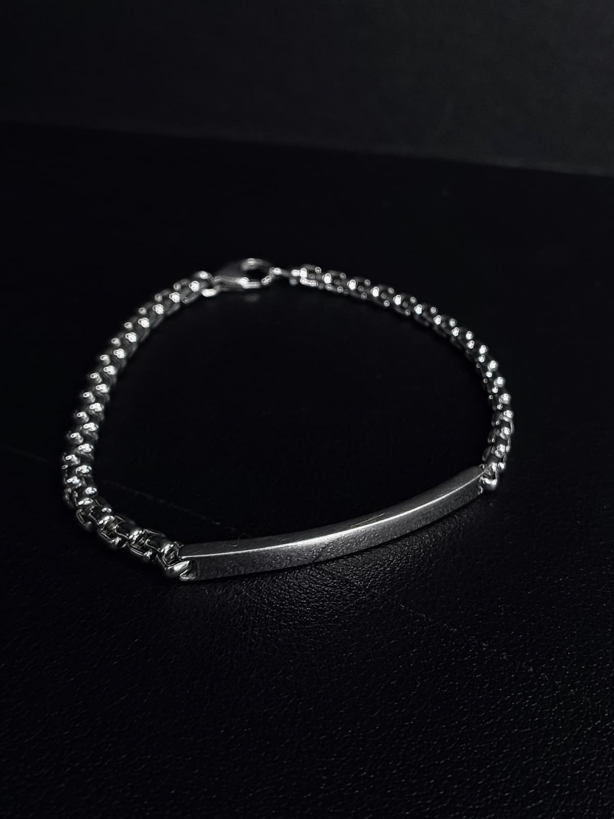 Sterling Silver Blank ID Bracelet