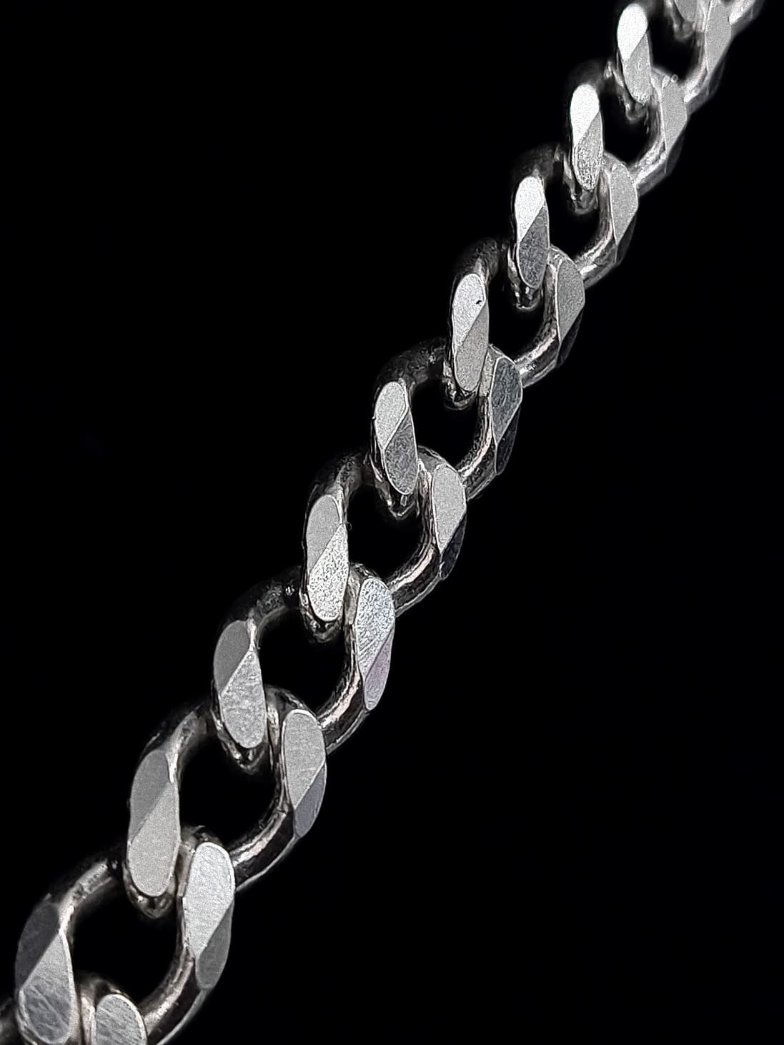 Sterling Silver Flat Link Chain
