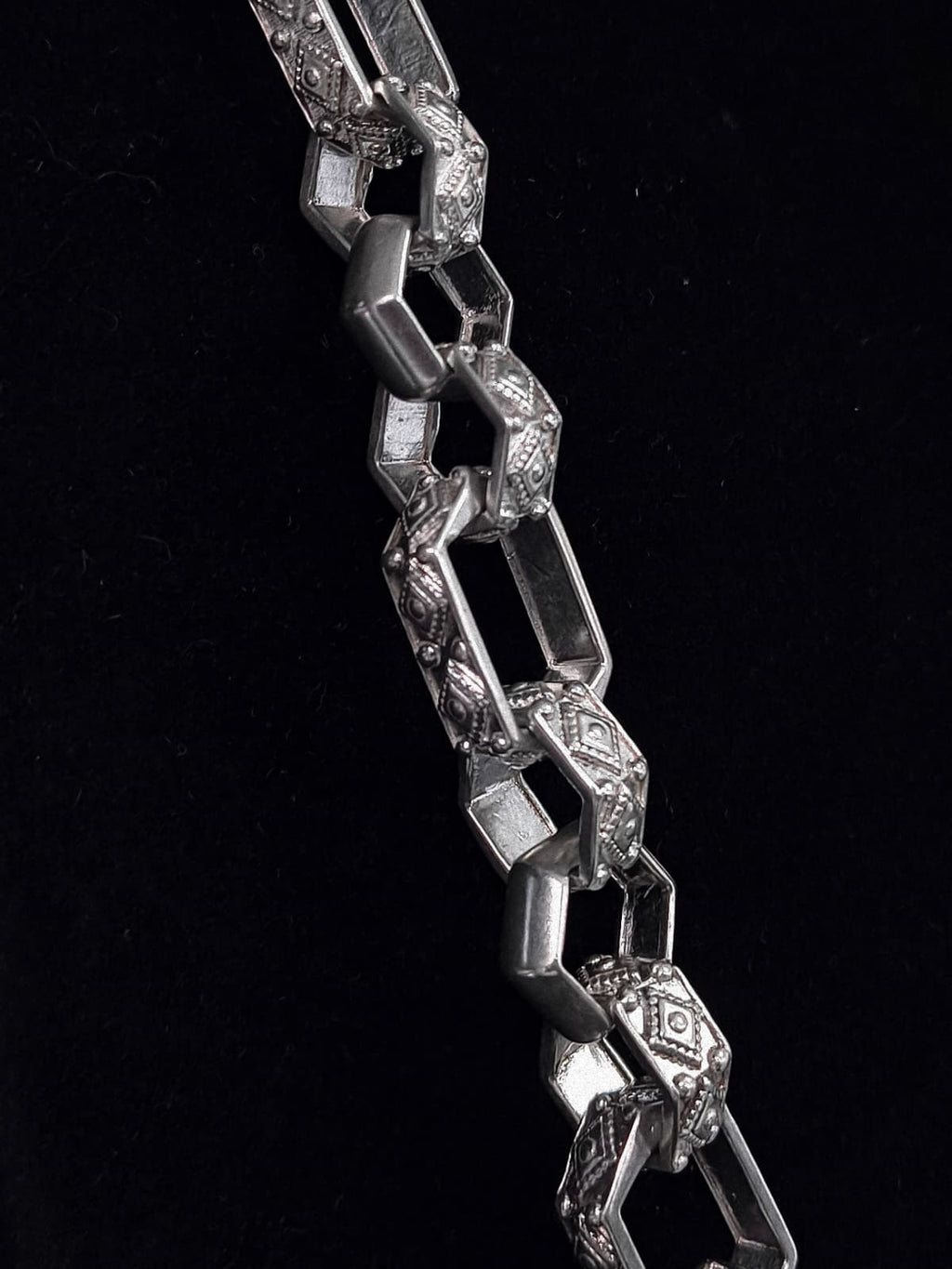Heavyweight Sterling Silver Hexagonal Link Chain