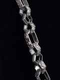 Heavyweight Sterling Silver Hexagonal Link Chain
