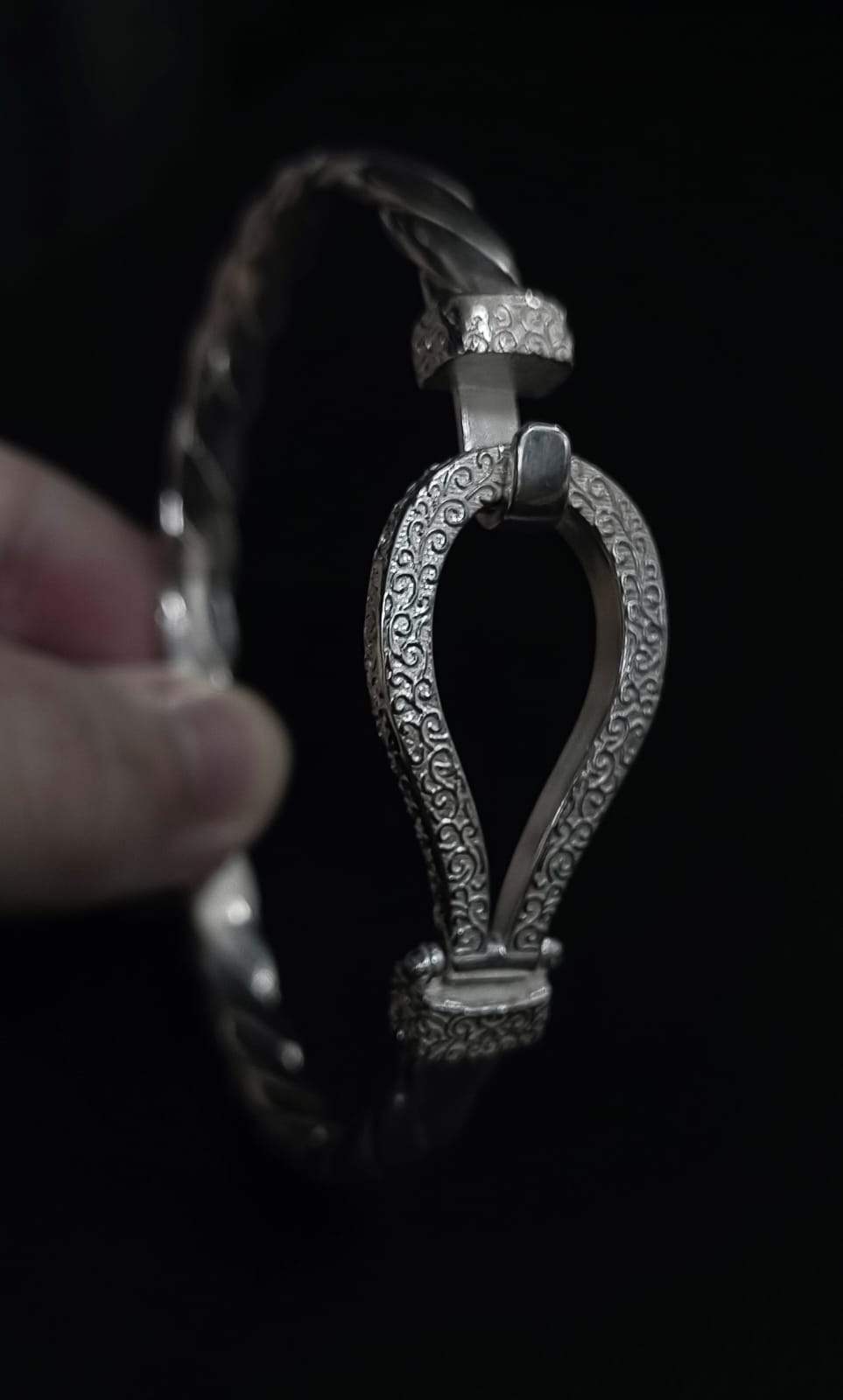 Sterling Silver Hook Bracelet
