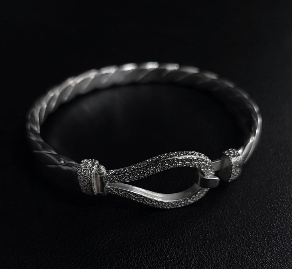 Sterling Silver Hook Bracelet