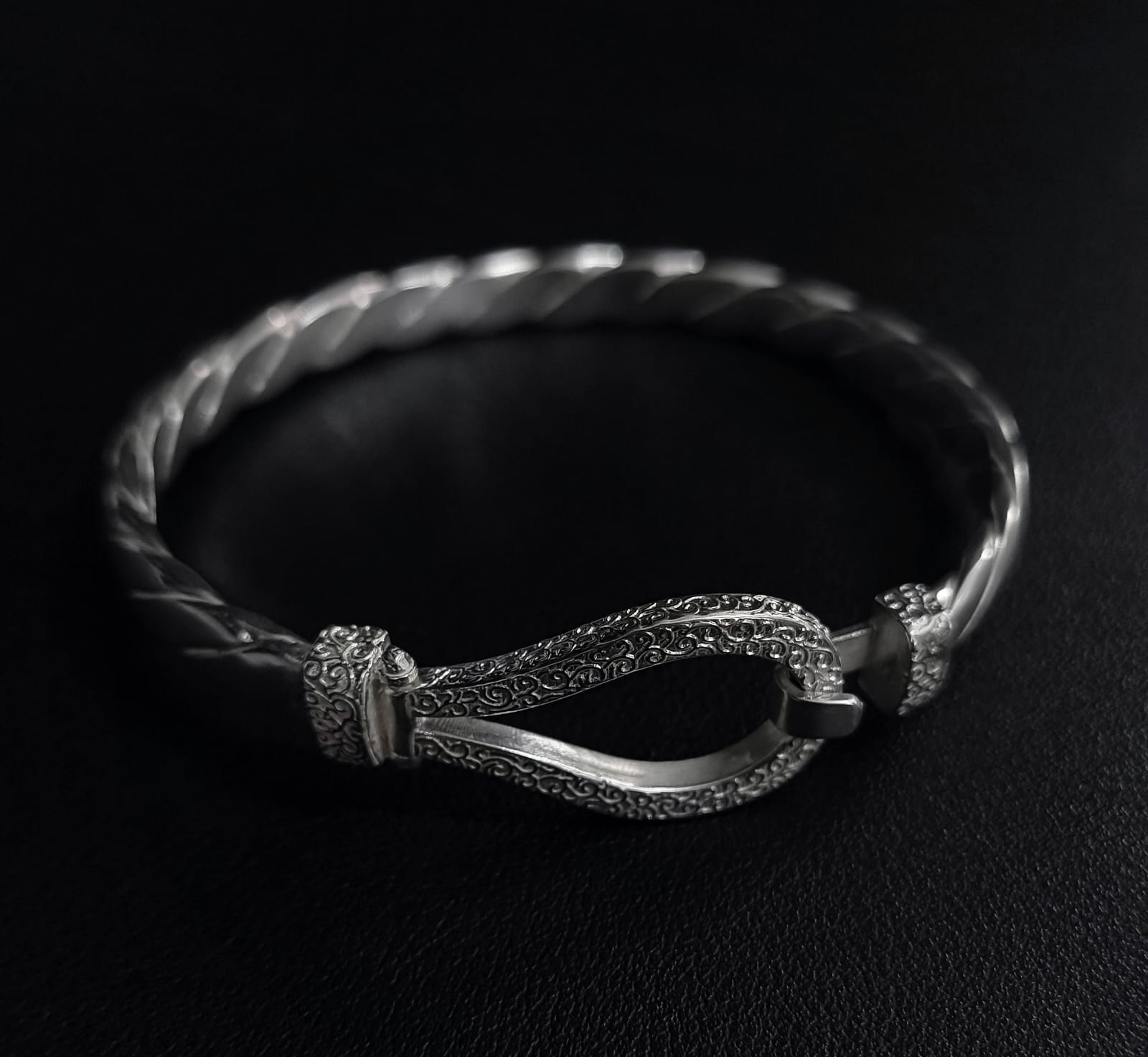 Sterling Silver Hook Bracelet