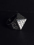 Sterling Silver Pyramid Ring