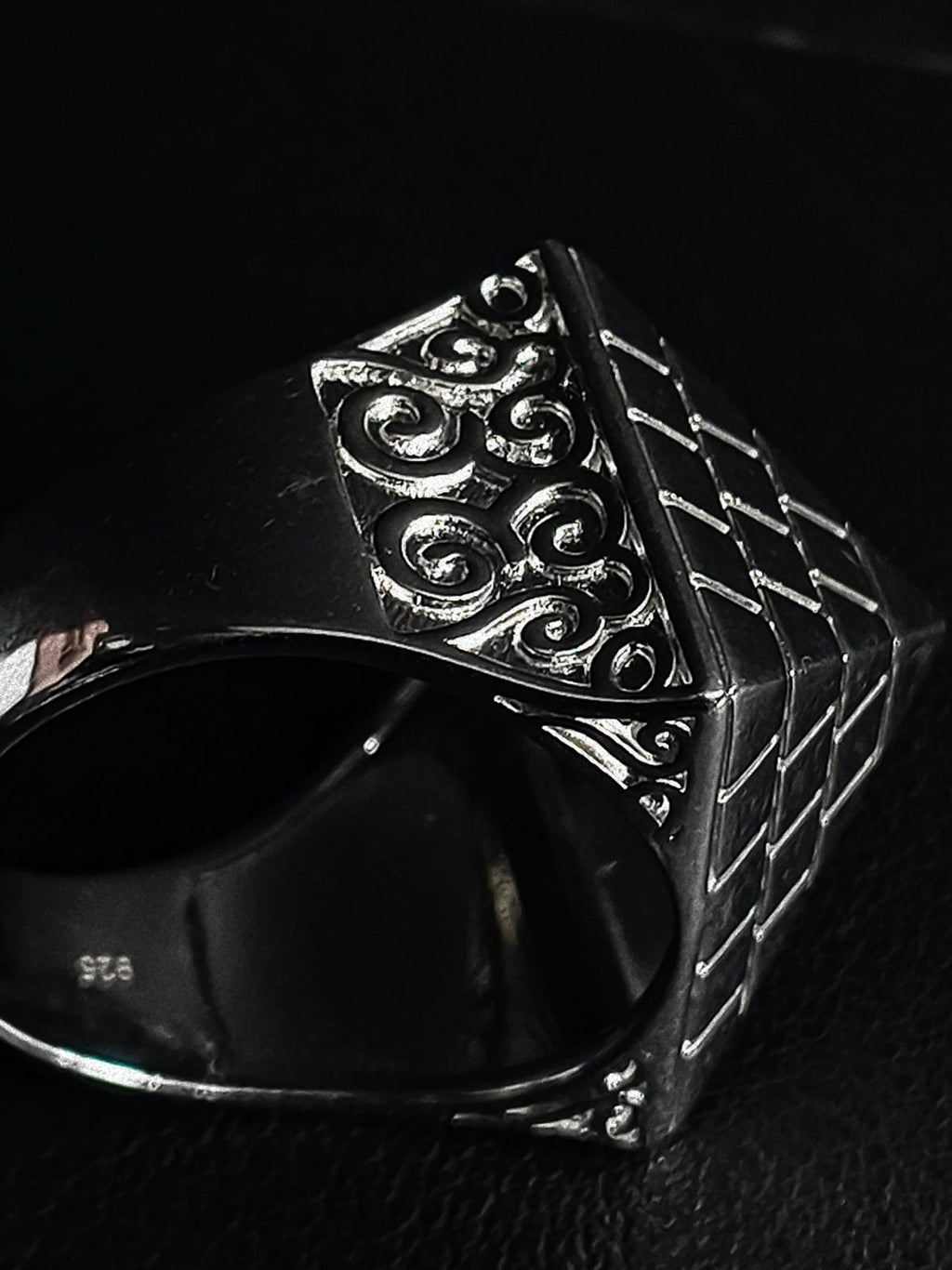 Sterling Silver Pyramid Ring
