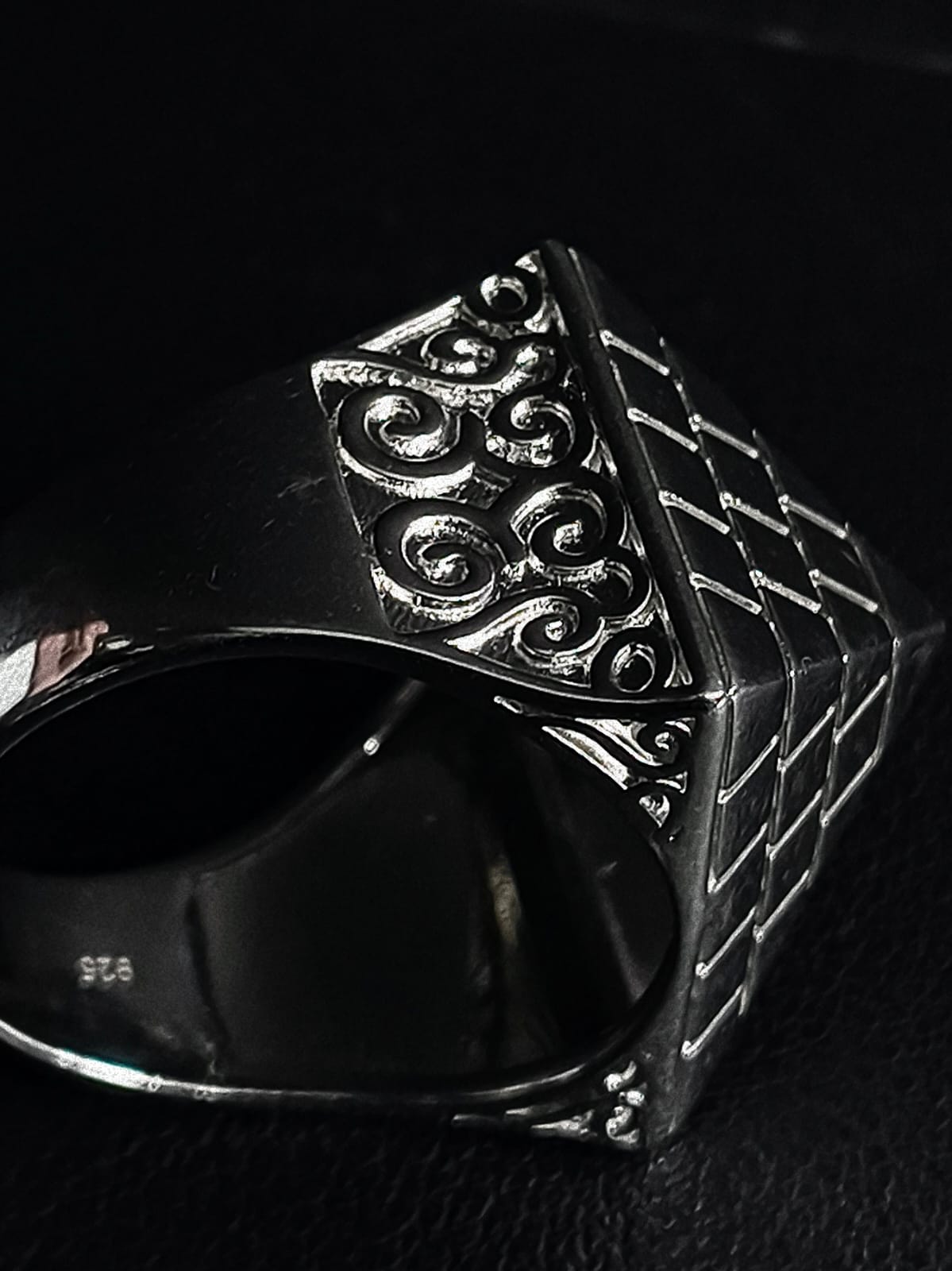 Sterling Silver Pyramid Ring